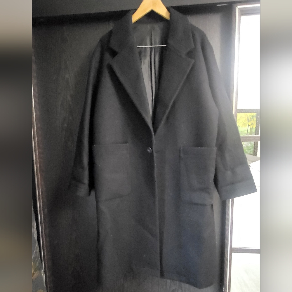 Zara Black Oversize Winter Coat